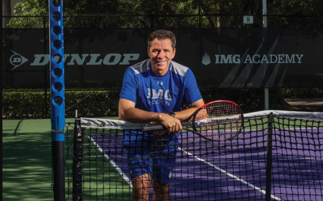 Jimmy Arias is all the sudden one of the hardest working pros in tennis.  Tennis Channel analyst, and now Director of Tennis at IMG Academy, this man is always in high gear!